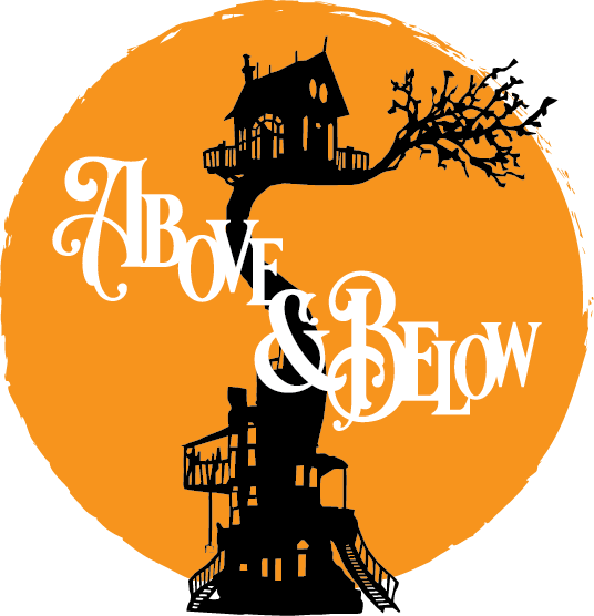 above & below logo